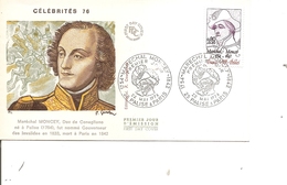 Napoléon - Maréchal Moncey ( FDC De France De 1976 à Voir) - Napoleon