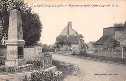 Sainte Cécile     36     Monument Aux Morts 14/18     (voir Scan) - Other & Unclassified