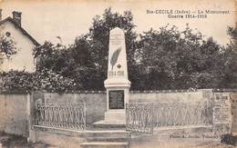 Sainte Cécile     36     Monument Aux Morts 14/18   2  (voir Scan) - Other & Unclassified