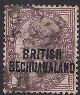 Bechuanaland 1891 - 04 QV 1d Violet Ovpt SG 33 ( L549 ) - 1885-1964 Bechuanaland Protectorate