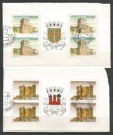 Portugal  1988  Mi.Nr. MH 1757 / 1758 , Burgen Und Schlösser (IX) - Auf Papier - Gestempelt / Fine Used / (o) - Markenheftchen