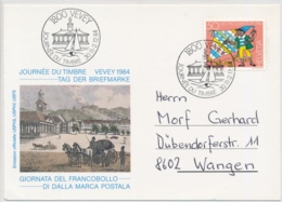 1984 - Tag Der Briefmarke - Journée Du Timbre - Giornata Del Francobolli - VEVEY - Schweiz -Suisse - Svizzera - Giornata Del Francobollo