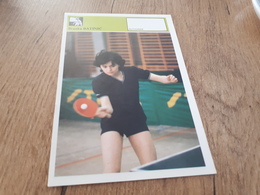 Svijet Sporta Card - Table Tennis, Branka Batinić, Autogram Card - Tafeltennis