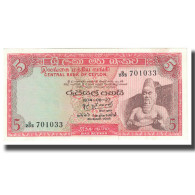 Billet, Ceylon, 5 Rupees, 1974, 1974-08-27, KM:73a, NEUF - Sri Lanka