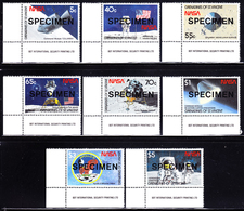 ST.VINCENT GRENADINES 1989 Space 1 SPECIMEN SET:8 - United States