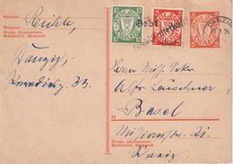 DANZIG 1934  ENTIER POSTAL/GANZSACHE/POSTAL STATIONERY  CARTE - Ganzsachen