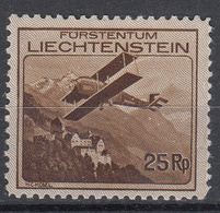 LIECHTENSTEIN - Michel - 1930 - Nr 110 - MH* - Poste Aérienne