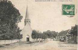 28 - L'église Et La Place - Montigny-sur-Avre