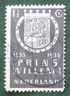 1 1/2 Ct Herdenkingszegels Willem I NVPH 252 (Mi 257) 1933 Gestempeld / USED NEDERLAND / NIEDERLANDE - Used Stamps