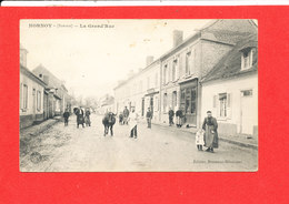 80 HORNOY Cpa Animée La Grand ' Rue             Edit Brotonne - Hornoy Le Bourg