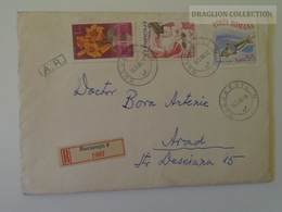 KA403.16 Romania Registered Cover  1966 Bucuresti To Arad Selling N.Grigorescu And Solomon Van Ruysdael Paintings - Briefe U. Dokumente