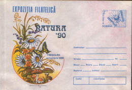 Romania - Postal Stationery Cover 1990 Unused - Environment Protection - Philatelic Exhibition Natura'90 - Protection De L'environnement & Climat