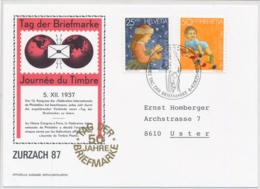 1987 - Tag Der Briefmarke - Journée Du Timbre - Giornata Del Francobolli - ZURZACH - Schweiz -Suisse - Svizzera - Giornata Del Francobollo