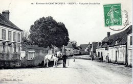 BLEVY  -  Environs De Chateauneuf  -  Vue Prise De La Grande-Rue  -  Animation  -  N°12 - Blévy