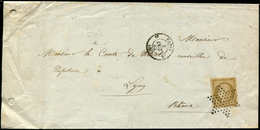 Let EMISSION DE 1849 - 1a   10c. Bistre-brun, Obl. ETOILE S. Faire-part, Càd 3e PARIS 6 3/10/72, Superbe - 1849-1850 Ceres