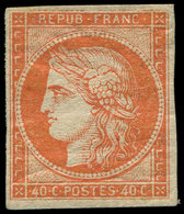 * EMISSION DE 1849 - 5A   40c. Orange Foncé, Très Frais, TTB - 1849-1850 Ceres