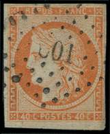 EMISSION DE 1849 - 5    40c. Orange, Oblitéré PC 601, TB - 1849-1850 Ceres