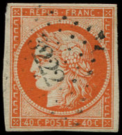 EMISSION DE 1849 - 5a   40c. Orange Vif, Oblitéré PC 3222, TB - 1849-1850 Cérès