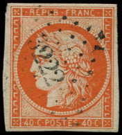 EMISSION DE 1849 - 5a   40c. Orange Vif, Oblitéré PC 3222, TB - 1849-1850 Ceres