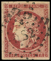 EMISSION DE 1849 - 6     1f. Carmin, Oblitéré Losange DS2, TB - 1849-1850 Cérès