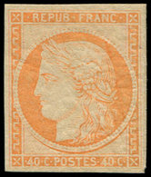 ** EMISSION DE 1849 - R5g  40c. Orange, REIMPRESSION, TTB - 1849-1850 Ceres