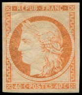 * EMISSION DE 1849 - R5g  40c. Orange, REIMPRESSION, TB - 1849-1850 Ceres