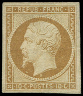 (*) PRESIDENCE - 9    10c. Bistre-jaune, Restauré, Plaisant D'aspect - 1852 Luigi-Napoleone