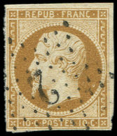 PRESIDENCE - 9    10c. Bistre-jaune, Oblitéré ETOILE 2, TB. C - 1852 Luigi-Napoleone