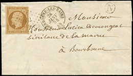Let PRESIDENCE - 9    10c. Bistre-jaune, Obl. PC 462 S. LSC Locale, Càd T15 BOURBONNE-LES-BAINS 28/1/54 Et Boite N, Supe - 1852 Louis-Napoléon