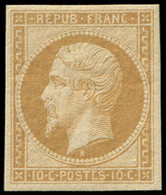 * PRESIDENCE - R9e  10c. Bistre-jaune, REIMPRESSION, TB - 1852 Louis-Napoléon