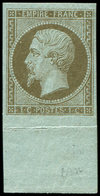 ** EMPIRE NON DENTELE - 11c   1c. MORDORE, Bdf, Ch. Et Pli Sur Ce Dernier, Le T. Est Parfait, TB - 1853-1860 Napoleon III