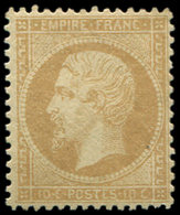 * EMPIRE DENTELE - 21   10c. Bistre, Bien Centré Et Très Frais, TB - 1862 Napoleone III