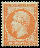 ** EMPIRE DENTELE - 23   40c. Orange, Fraîcheur Postale, TTB - 1862 Napoleon III