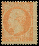 * EMPIRE DENTELE - 23   40c. Orange, Décentré, Sinon TB - 1862 Napoleone III