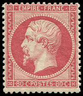 ** EMPIRE DENTELE - 24   80c. Rose, Frais Et TB. Br - 1862 Napoléon III