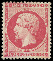 * EMPIRE DENTELE - 24   80c. Rose, Frais Et TB - 1862 Napoleon III