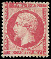 * EMPIRE DENTELE - 24   80c. Rose, Frais Et TB - 1862 Napoléon III