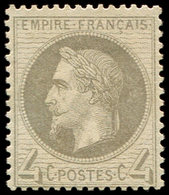 * EMPIRE LAURE - 27B   4c. Gris, T II, Nuance Foncée, Bon Centrage, TTB - 1863-1870 Napoléon III Lauré