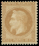 * EMPIRE LAURE - 28A  10c. Bistre, T I, TB - 1863-1870 Napoleon III With Laurels