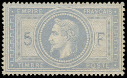 (*) EMPIRE LAURE - 33    5f. Violet-gris, TB - 1863-1870 Napoléon III Lauré