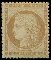 * SIEGE DE PARIS - 36   10c. Bistre-jaune, Frais Et TB. J - 1870 Assedio Di Parigi