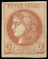 * EMISSION DE BORDEAUX - 40B   2c. Brun-rouge, R II, Ch. Légère, Frais Et TB - 1870 Emission De Bordeaux