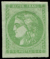 * EMISSION DE BORDEAUX - 42B   5c. Vert-jaune, R II, Belles Marges, TB - 1870 Emission De Bordeaux