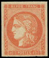 ** EMISSION DE BORDEAUX - 48   40c. Orange, Nuance Foncée, Frais Et TB - 1870 Bordeaux Printing