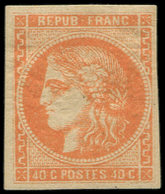 * EMISSION DE BORDEAUX - 48   40c. Orange, TB - 1870 Bordeaux Printing