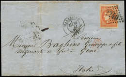 Let EMISSION DE BORDEAUX - 48   40c. Orange Très Belles Marges Et Jolie Nuance, Obl. GC 2240 S. LAC, Càd T17 MARSEILLE 1 - 1870 Emission De Bordeaux