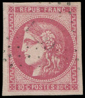 EMISSION DE BORDEAUX - 49   80c. Rose, Oblitération Légère, TB/TTB - 1870 Emissione Di Bordeaux