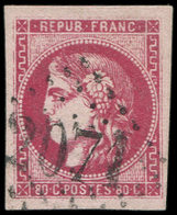 EMISSION DE BORDEAUX - 49c  80c. Rose Carminé, Obl. GC 2071, TB/TTB. Br - 1870 Bordeaux Printing