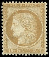 ** CERES DENTELE - 55   15c. Bistre, Frais Et TTB - 1849-1876: Période Classique