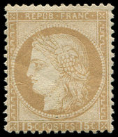 * CERES DENTELE - 55   15c. Bistre, TB - 1849-1876: Période Classique